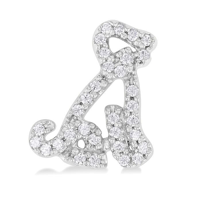 Dog Petite Diamond Fashion Earrings
