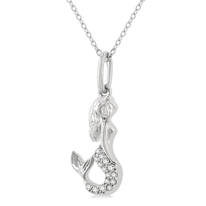 Isolde Ophelia Mermaid Petite Diamond Fashion Pendant