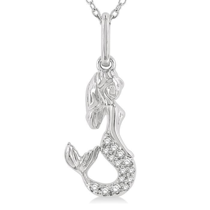 Isolde Ophelia Mermaid Petite Diamond Fashion Pendant
