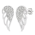Angel Wings Petite Diamond Fashion Earrings