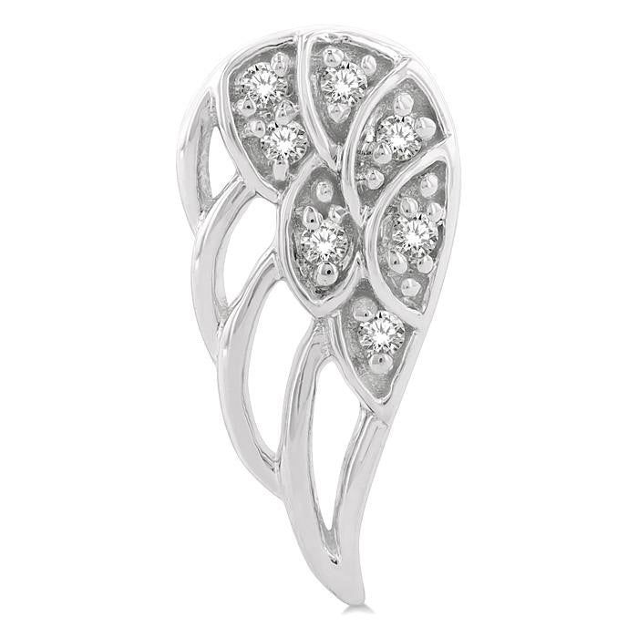 Angel Wings Petite Diamond Fashion Earrings