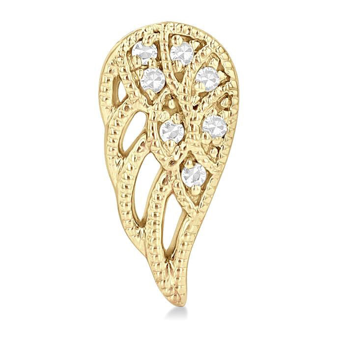 Angel Wings Petite Diamond Fashion Earrings
