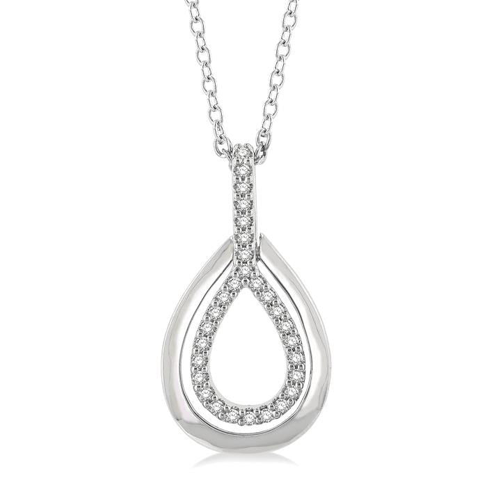 Minerva Fable Pear Shape Petite Diamond Fashion Pendant
