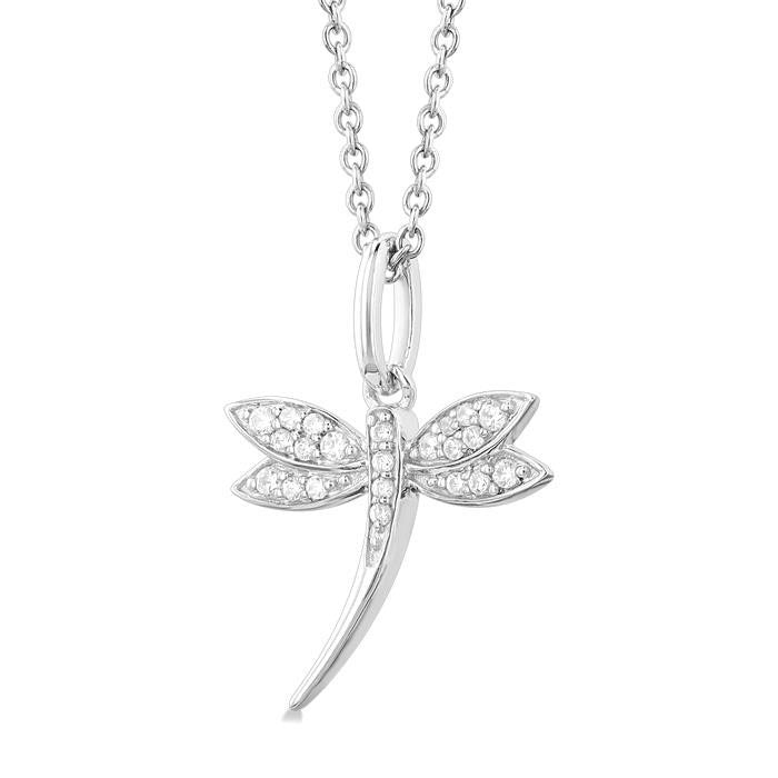 Cypress Étoile Dragonfly Petite Diamond Fashion Pendant