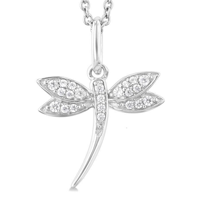 Cypress Étoile Dragonfly Petite Diamond Fashion Pendant