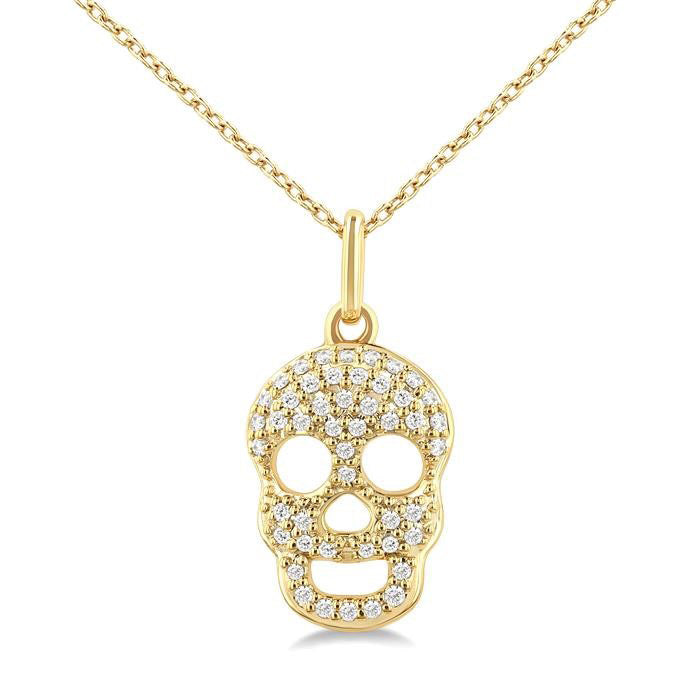 Dione Regalia Skull Petite Diamond Fashion Pendant