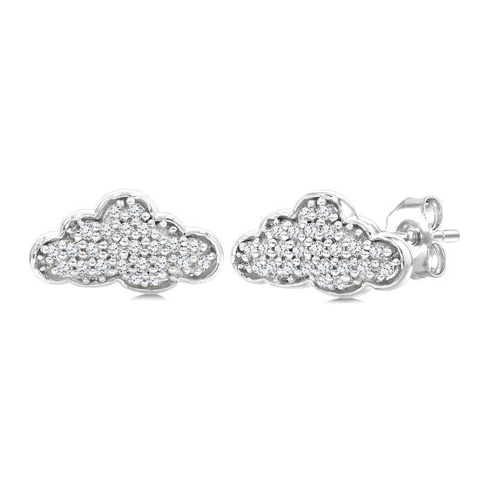 Cloud Petite Diamond Fashion Earrings