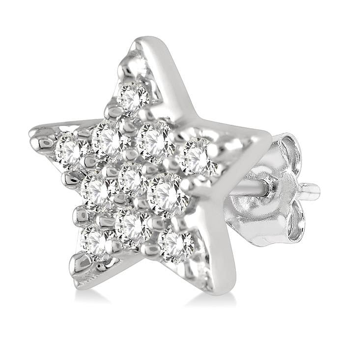 Star Petite Diamond Fashion Earrings