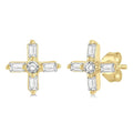Petite Baguette Diamond Fashion Earrings