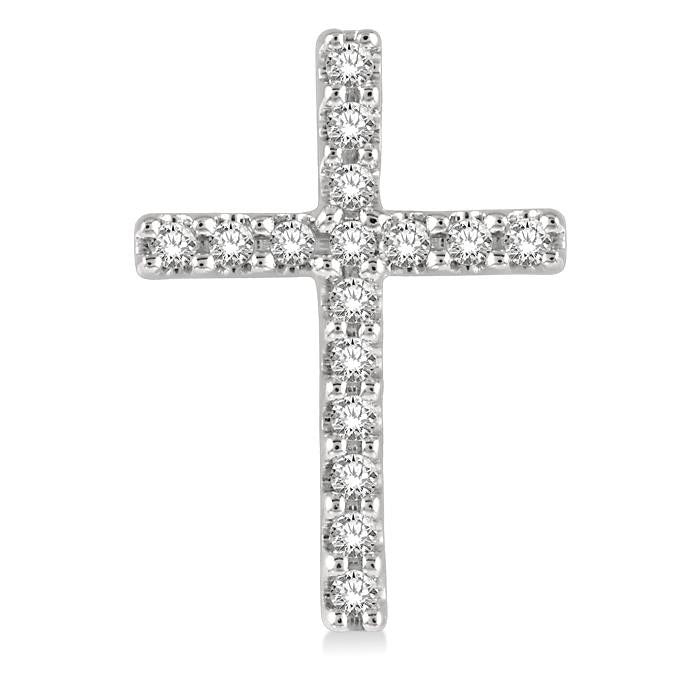 Cross Petite Diamond Fashion Earrings