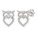 Owl Petite Diamond Fashion Earrings