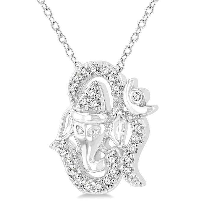 'Om Ganesha' Petite Diamond Fashion Pendant