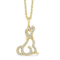 Kalliope Rhea Dog Petite Diamond Fashion Pendant