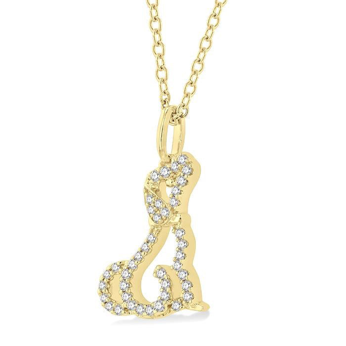 Kalliope Rhea Dog Petite Diamond Fashion Pendant
