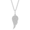 Tansy Jasper Angel Wings Petite Diamond Fashion Pendant