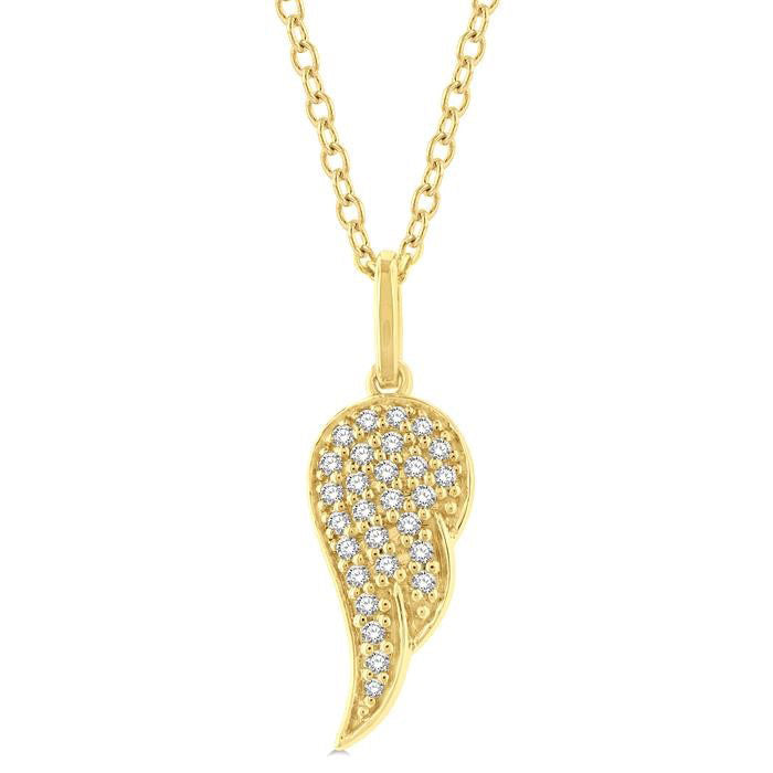 Perseus Angel Wings Petite Diamond Fashion Pendant