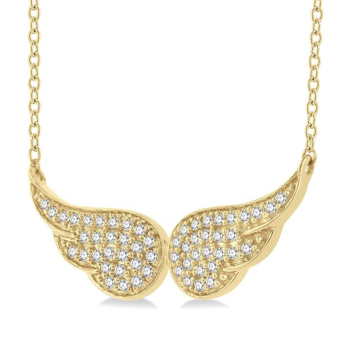 Iolanthe Deneuve Angel Wings Petite Diamond Fashion Pendant