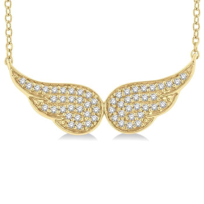 Iolanthe Deneuve Angel Wings Petite Diamond Fashion Pendant