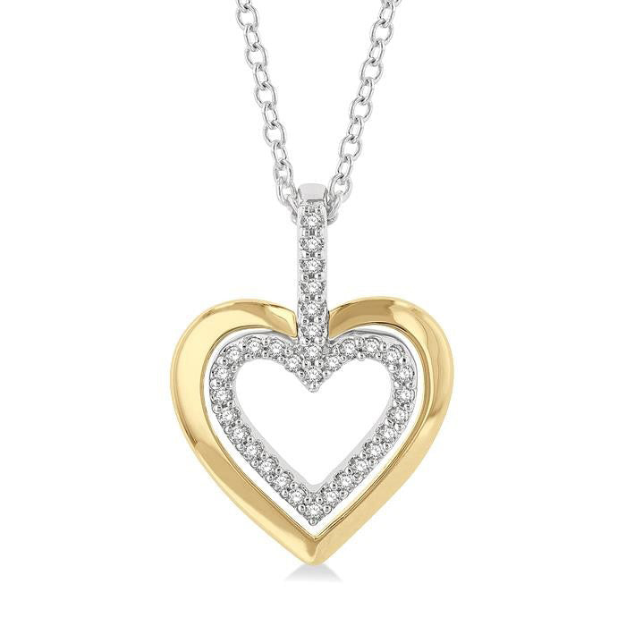Finesse  Heart Shape Petite Diamond Fashion Pendant