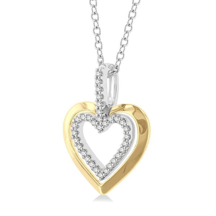 Finesse  Heart Shape Petite Diamond Fashion Pendant
