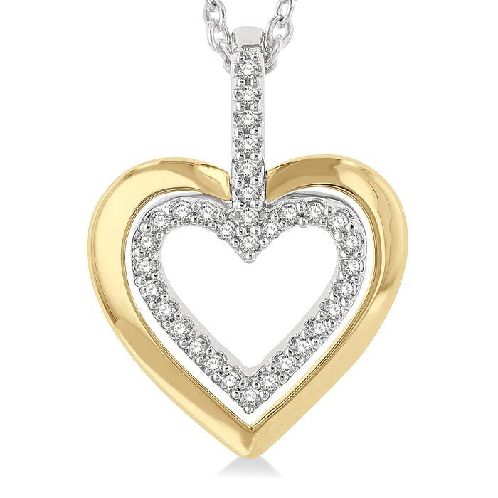 Finesse  Heart Shape Petite Diamond Fashion Pendant