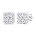 Princess Shape Shine Bright Petite Diamond Fashion Earrings