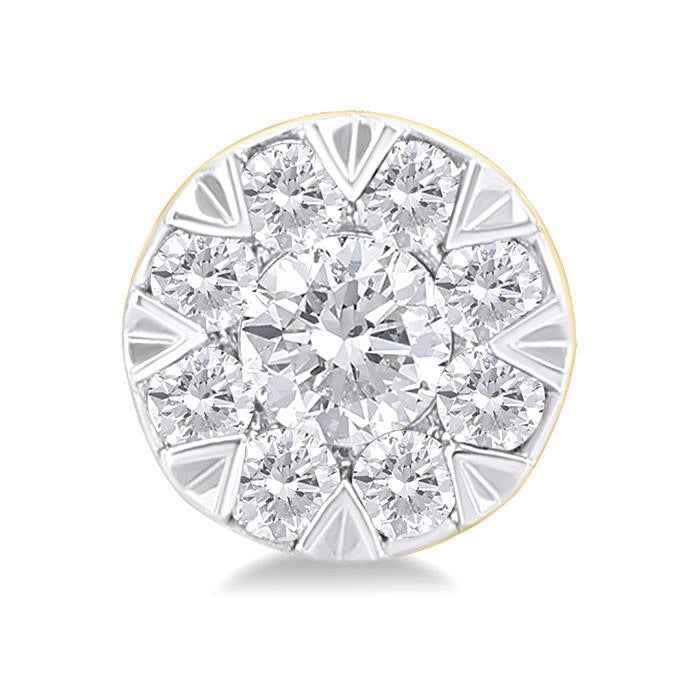 Round Shape Shine Bright Petite Diamond Fashion Earrings