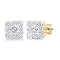 Princess Shape Shine Bright Petite Diamond Fashion Earrings