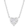 Heart Shape Shine Bright Petite Diamond Fashion Pendant