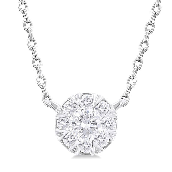 Nova Fable Round Shape Shine Bright Petite Diamond Fashion Pendant