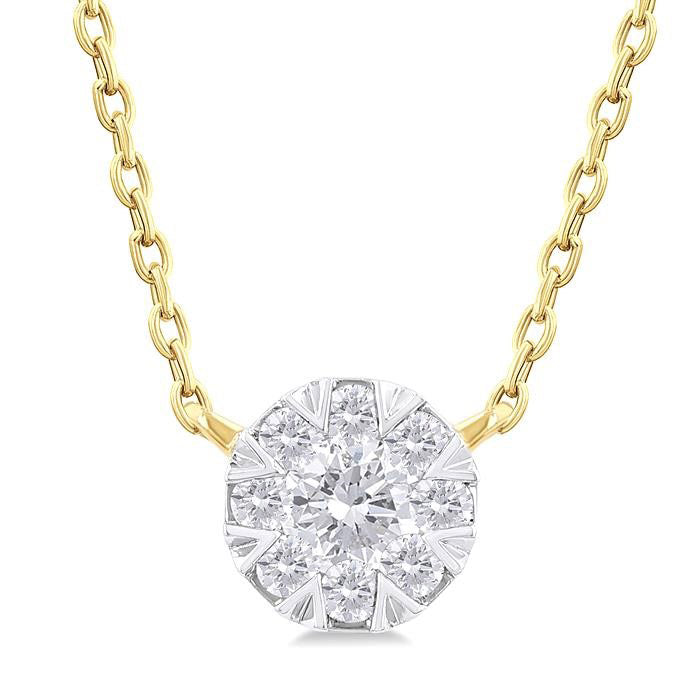 Élan Tamarind Round Shape Shine Bright Petite Diamond Fashion Pendant