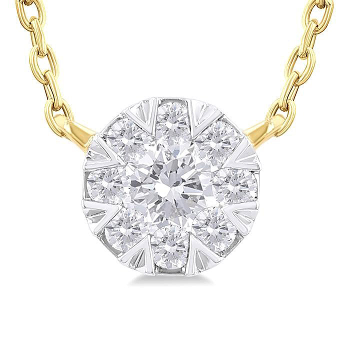 Élan Tamarind Round Shape Shine Bright Petite Diamond Fashion Pendant