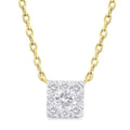 Celestia Evadne Princess Shape Shine Bright Petite Diamond Fashion Pendant