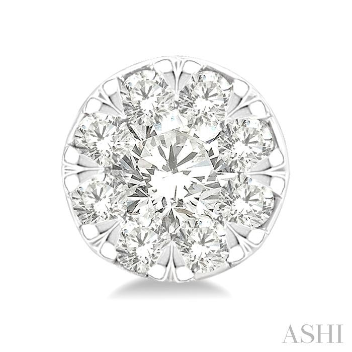 1/6 Ctw Shine Bright Petite Round Shape Round Cut Diamond Fashion Stud Earrings in 10K Yellow and White Gold