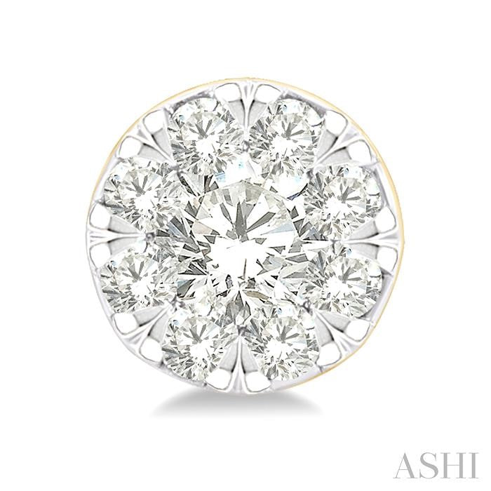 1/6 Ctw Shine Bright Petite Round Shape Round Cut Diamond Fashion Stud Earrings in 10K Yellow Gold
