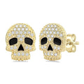 Skull Petite Diamond Fashion Earrings