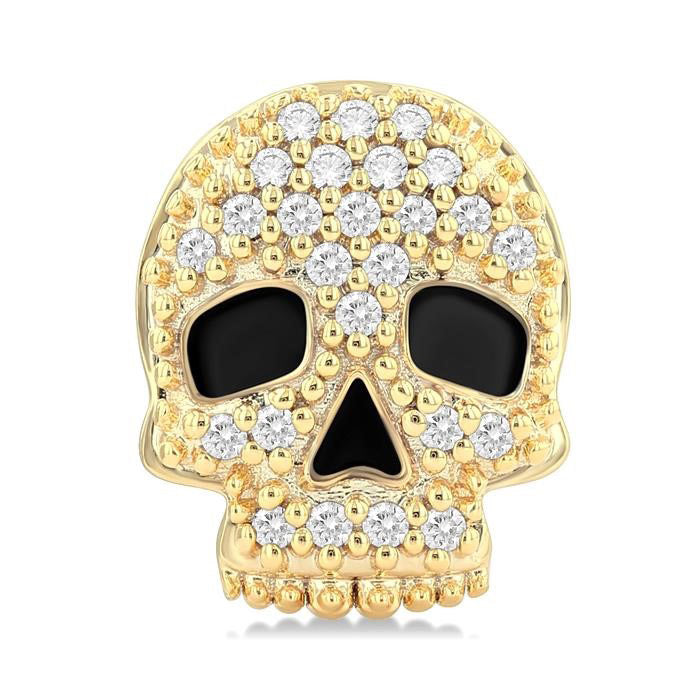 Skull Petite Diamond Fashion Earrings