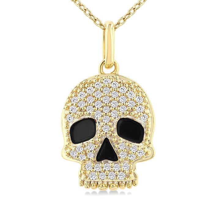 Selene Orion Skull Petite Diamond Fashion Pendant