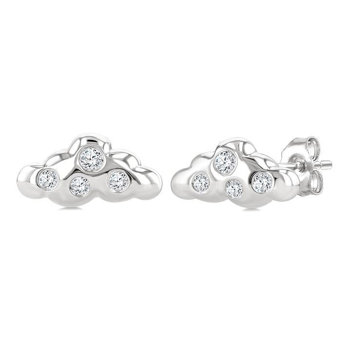 Cloud Petite Diamond Fashion Earrings