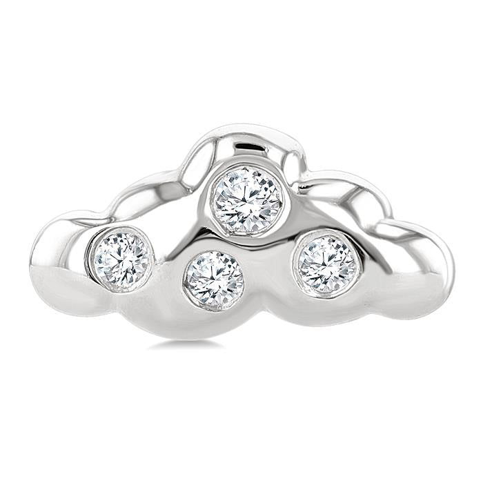 Cloud Petite Diamond Fashion Earrings