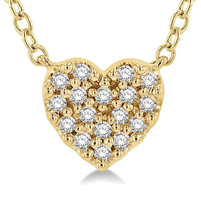 Haven Yvette Heart Shape Petite Diamond Fashion Pendant