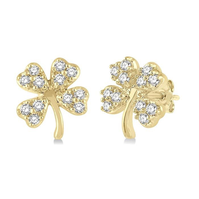 Clover Petite Diamond Fashion Earrings