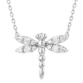 Yvette Deneuve Dragonfly Petite Diamond Fashion Pendant