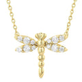 Kalliope Peregrine Dragonfly Petite Diamond Fashion Pendant