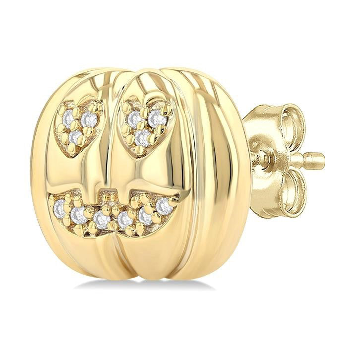 Pumpkin Petite Diamond Fashion Earrings