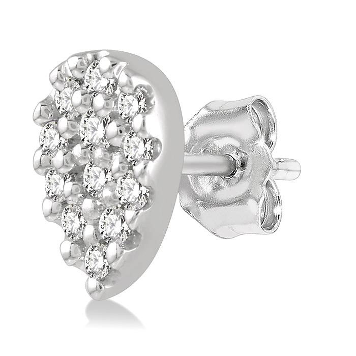 Pear Shape Petite Diamond Fashion Earrings