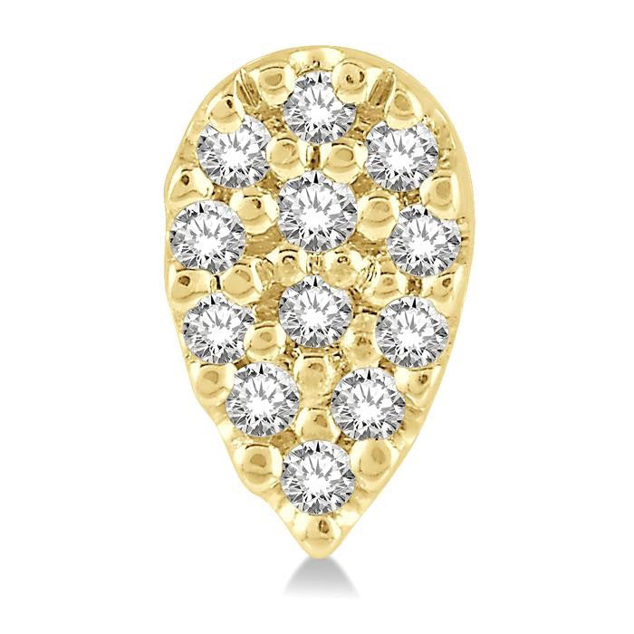 Pear Shape Petite Diamond Fashion Earrings