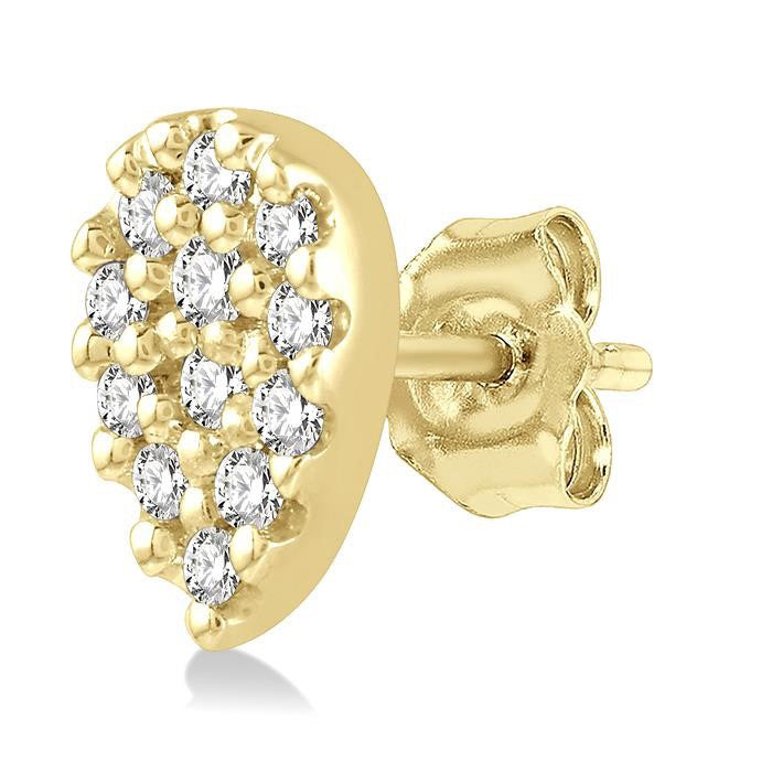 Pear Shape Petite Diamond Fashion Earrings