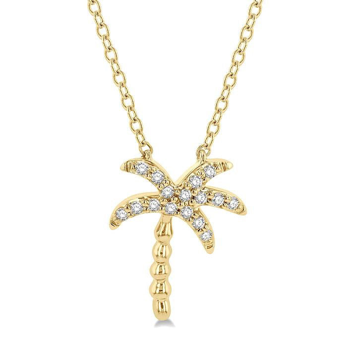 Élan Tempest Palm Tree Petite Diamond Fashion Pendant