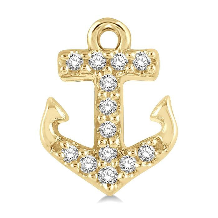 Anchor Petite Diamond Fashion Earrings